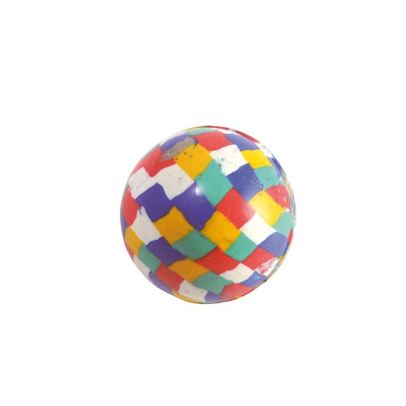 Balle super rebondissante multicolore sur