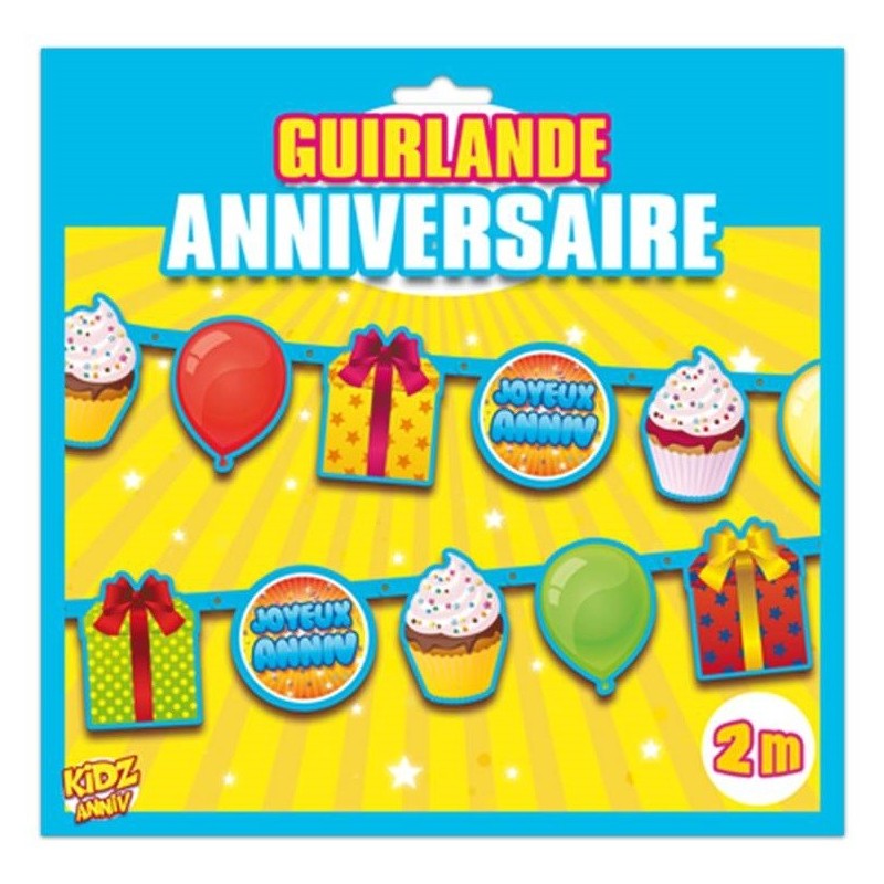 Guirlande anniversaire - les-pinatas.com