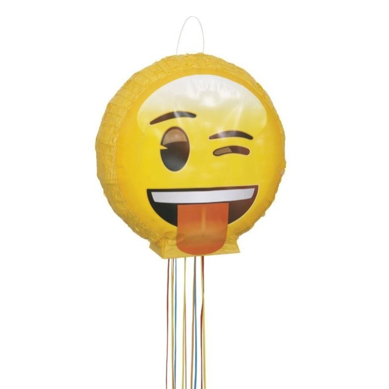 Pinata à tirer emoji 40cm