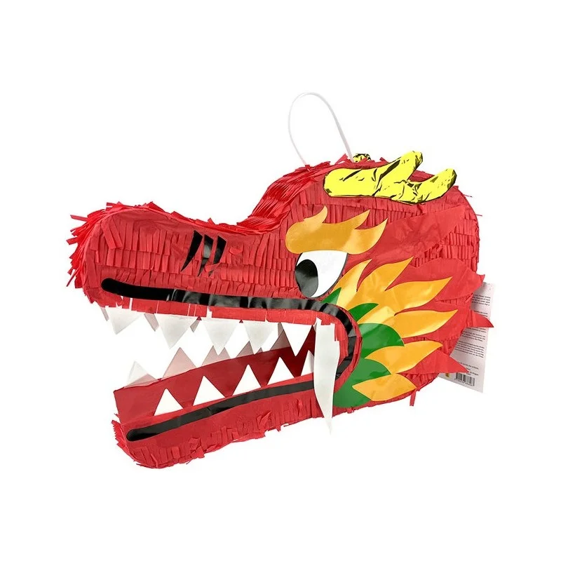 Pinata dragon chinois à casser - dimensions 42x28cm