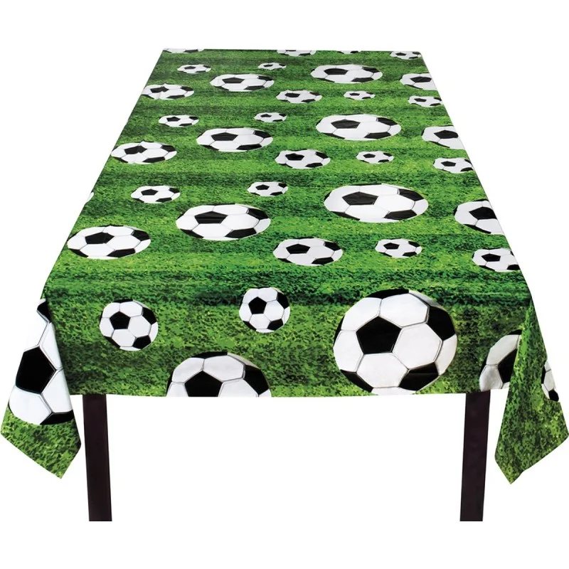 Nappe d'anniversaire football - Déco de table 120x180cm